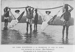 Les dames européennes a la promenade du soir en hamac aux environs de ouidah (Bas-Dahomey).