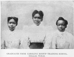 Graduates from the Caroline Bishop training school, Dallas, Texas.