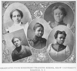 Graduates from missionary training school, Shaw University, Raleigh, N.C.