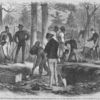Government burial corps as recently engaged in disinterring the remains of Union soldiers who fell at Fair Oaks and Seven Pines