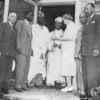 Judge James S. Watson with Alain Locke, Nnamdi Azikiwe, Mbadwie, Eleanor Roosevelt, and Clarence Holt