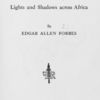 The land of the white helmet, lights and shadows across Africa, title page