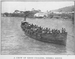A crew of Kroo coalers, Sierra Leone.