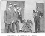 Officers of the American Navy ashore.