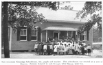 New two-room Notasulga  Schoolhouse, Ala., pupils and teacher.