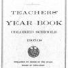 Teachers' year book colored schools