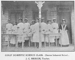 Girls' Domestic Science Class; [Denton Industrial School]; J. C. Briscoe, teacher.