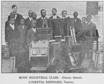 Boys' Industrial Class; [Denton school]; Lucretia Kennard, teacher.