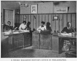 A Negro magazine editor's office in Philadelphia.