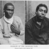 Negroes of the criminal type; Pictures taken in the Atlanta jail; Will Johnson, arrested, charged with the Camp assault; Lucius Frazier, who entered a home in the residence district of Atlanta.