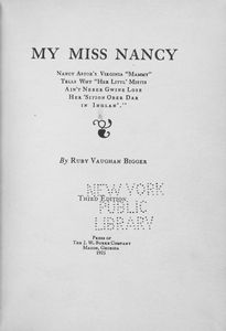 My Miss Nancy