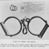 Part of Jerry shackles; Worn by the fugitive slave when rescued; filed off with great difficulty that night; now in museum of the Onondaga Historical Association.