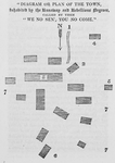 Diagram or plan of the town, inhabited by the runaway and rebellious negroes, called by them "We no sen', you no come"