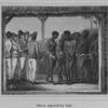 Slaves exposed for sale. See Bickells "West Indies as they are," page 19