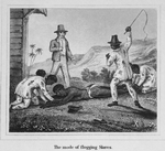 The mode of flogging slaves