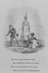 But soon as approaching the land, that Goddess-like woman he view'd; the scourge he let fall from his hand, with the blood of his subjects imbrued