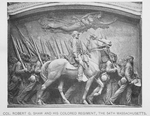 Col. Robert G. Shaw and his colored regiment, the 54th Massachusetts.