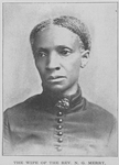The wife of the Rev. N. G. Merry; The first colored preacher in the State of Tennessee.