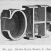 Silver slave brand, c. 1800