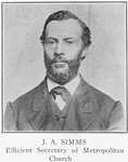 J. A. Simms; Efficient Secretary of Metropolitan Church.