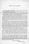 Quaker meeting minutes, "Minute on slavery: At a yearly meeting held in Philadelphia..." signed William Evans
