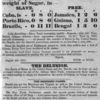Notice comparing cost of free production vs. slave production of sugar, "Lord Stanley-In his pamphlet published at Boone's..."