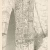 Kabah. Carved beam of sapote wood