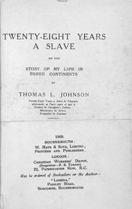 Twenty-eight years a slave : or, The story of my life in three continents