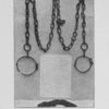 Slave chain and lash used by the slave masters on the slaves in the West Indies.