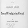 Fifty years in the Lombard Street Central Presbyterian Church, title page