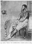 King 'Bell' of Cameroons: taken about 1874.