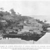 A fleet of canoe dwellings at Isangi, mouth of Lomami River, 1891. [In the days of the early Arab troubles many Lomami people took to living in their canoes, a practice formerly adopted for trading purposes.]