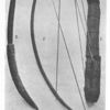 (1) Batwa bow, arrows, quiver from the Juapa region. ; (2) A wooden club or cleaver from the Upper Juapa.