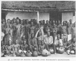 A group of Baluba natives [Von Wissmann's expedition.]