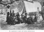 Grenfell's tent on Lunda expedition.