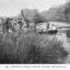 Crossing Kwilu River, Lunda expedition.