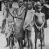 Hungry porters on the Lunda expedition returning to Angola.