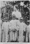 Patience Grenfell and her school children at Yakusu.