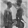 Two Bangala soldiers in the service of the Congo state. These men are off duty and in 'mufti.' The Bangala are the best, most loyal, and most intelligent soldiers in the State's forces.