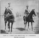 Capt. G. J. Oden and Serg't Maj. E. P. Frierson, Tenth Cavalry.