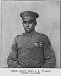 First Serg't John J. L. Taylor, Tenth Cavalry.