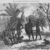 Group of Niam-Niams and their dwellings.