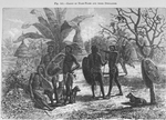Group of Niam-Niams and their dwellings.