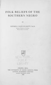 Folk beliefs of the southern Negro