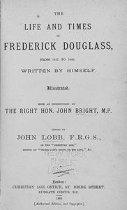 The life and times of Frederick Douglass : from 1817-1882