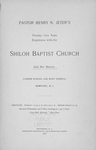 Pastor Henry N. Jeter's twenty-five years experience with the Shiloh Baptist Church and her history