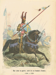 Duc armé en guerre, suivi de ses hommes d'armes, 1380 à 1420