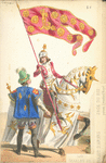 Page du Roi, portant l'étendard royal : 1450, Charles VII