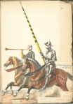 Louis XI, compagnies d'ordannance, hommes d'armes, trompette