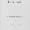 Stories of Black folk for little folk, title page